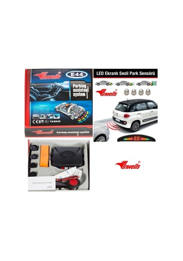 Inwells Park Sensörü E44 Türkçe Konuşma Uyarılı Siyah