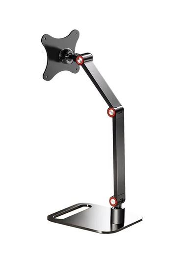 Sones Taşınabilir Vesa Monitör Standı Yüksekliği Ayarlanabilir Döner Masa Montajı 17 İnç Ekranlar İçin Siyah