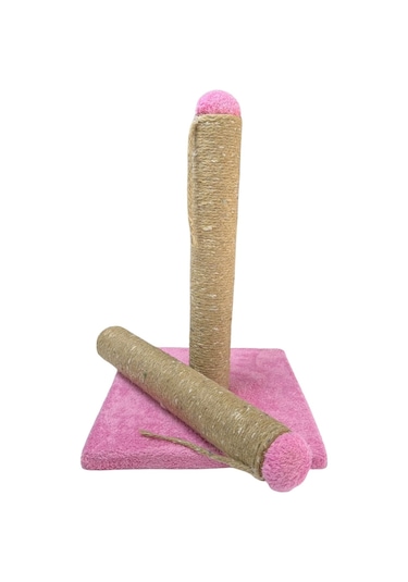 Pembe Kedi Tırmalama Tahtası Yedek Borulu-42cm