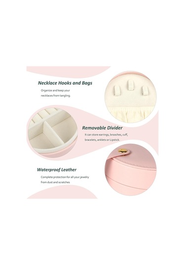 Mücevher Kutuları Seyahat Mücevher Kutusu Mücevher Düzenleyici Saklama Kutusu -b