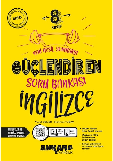 Ankara Yayıncılık 8.sınıf Güçlendiren İngilizce Soru Bankası