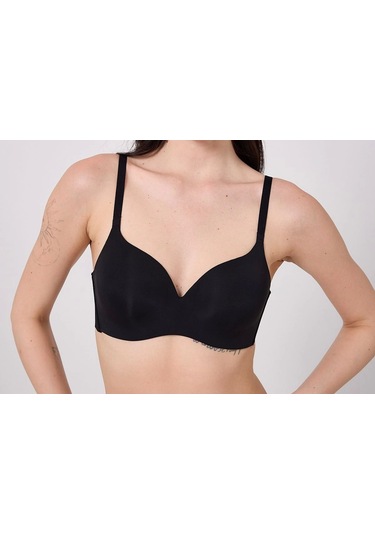 Freshness Msf02 Geniş Sırt Kuşaklı Lazer Kesim Sütyen Siyah