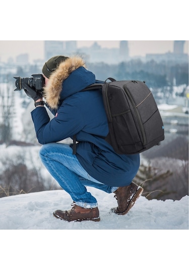 Sones Puluz Açık Hava Taşınabilir Su Geçirmez Çizilmeye Dayanıklı Çift Omuz Sırt Çantası E Kamera Kamera Çantası & Kılıfı 50653345