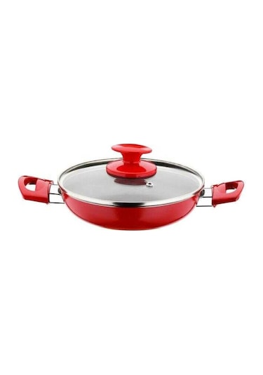 Papilla Redio 6Lı 18-20-22 Cm Yumurta Sahan Seti. Kırmızı