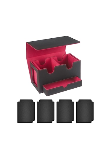 Suntek Kart Destesi Kutusu Oyun Kartı Oyuncak İç-kırmızı