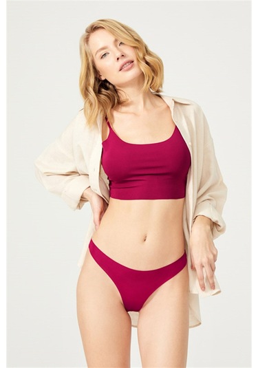 Basic Lazer Kesim Tanga Külot 7'li Paket - 2 Renkli-5 Çok Renkli