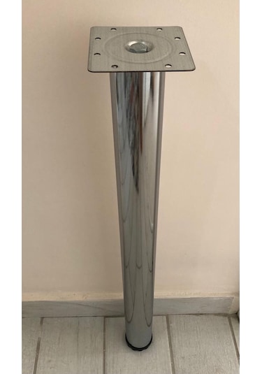 Metal, 71 Cm Krom Kaplama Bingolu Masa Ayağı 4 Adet