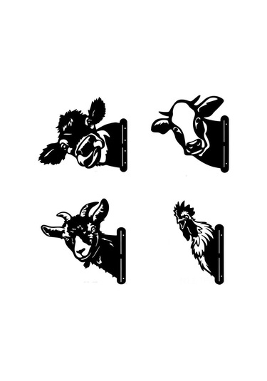 Tenfowee Bahçe Dekorasyonu Göz Atan Koyun Modeli Dış Mekan Metal Demir Çelik Bahçe Süs Eşyası Zırhlı Tabanlı Sokağıcı