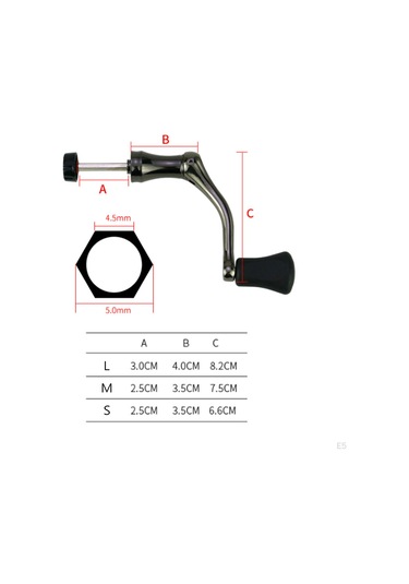 Balıkçılık Makarası Kolu Rocker Pratik Taşınabilir Zarif Dayanıklı Tekerlek Large
