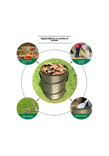 Teltree Toprak Ve Yaprak Atık İçin Çok Amaçlı, Katlanabilir, Oxford Kumaş, Büyük Kapasiteli Bahçe Çöp Kutusu - Toptan Satış