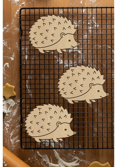 Kirpi Kurabiye Kalıbı, Hamur Şekillendirici, Bisküvi Kalıbı, Kolay Kesim Ucu Beyaz