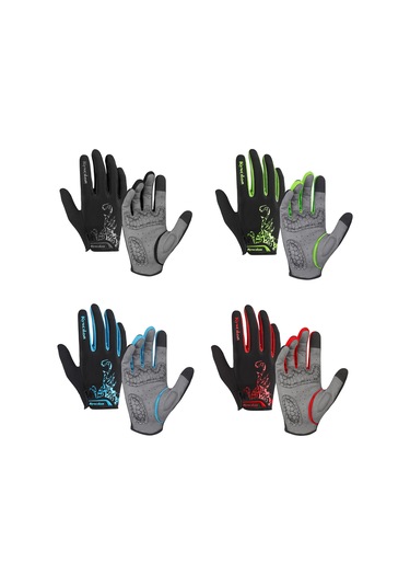 Ranyeek Bisiklet Eldiveni - Dokunmatik Uyumlu, Ter Emici, Darbeye Dayanıklı, Rahat Ve Havadar - Unisex Siyah S Siyah