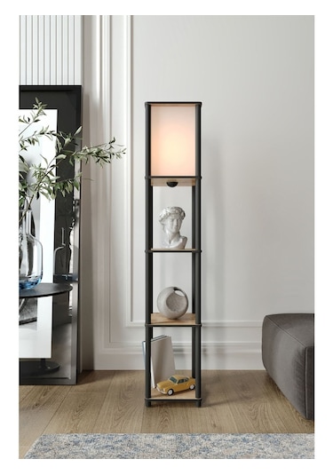 Ravilo Sakura Raflı Lambader Meşe, 1. Sınıf Mdf Ve Pvc Başlık