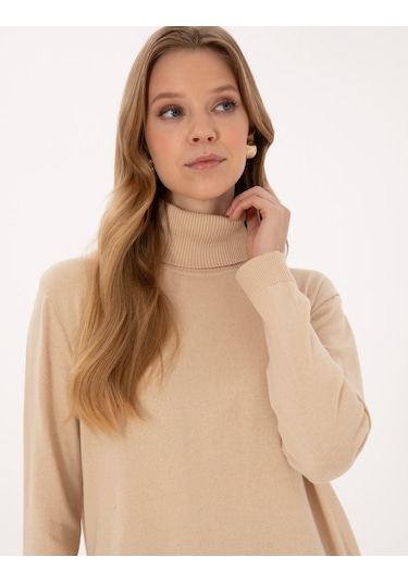 Pierre Cardin Kadın Bej Kazak /triko 50316385-vr011 Bej