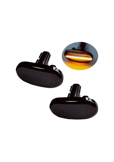 Kosona Suzuki Jimny, Mazda Az, Chevrolet Uyumlu Siyah Amber Led Yan Turlama Işığı - 5w, 8-15v, Ip67 Su Geçirmez, 50.000+ Saat Ömür