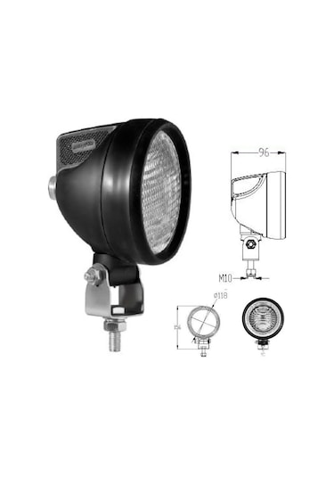 Kauçuk Çerçeveli Çalışma Lambası Kablolu - 712112