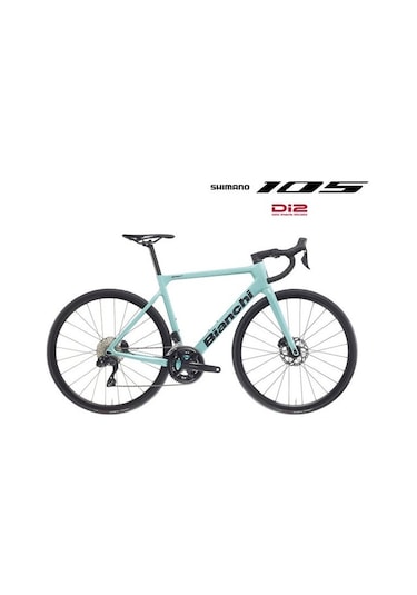 Bianchi Sprint Icr Shimano 105 Di2 12v-velomann V30 Celeste 50cm + CELESTE Mavi