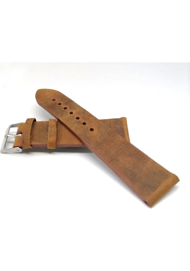 Fosil Uyumlu Hakiki Grizi Deri Saat Kordonu 20 Mm