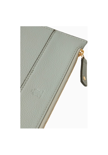 Montroi Small Nomad Deri Pouch Gri Kompakt Unisex Clutch