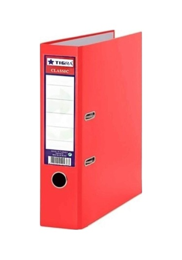 Tigra Geniş Kırmızı Büro Klasörü 25 Adet (1 Koli)