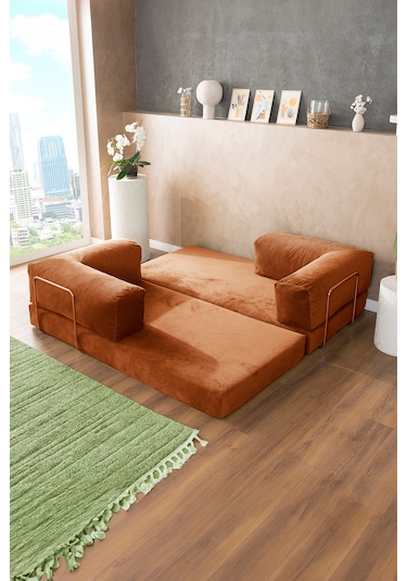Argimo Godila Yatak Köşe Koltuk Turuncu