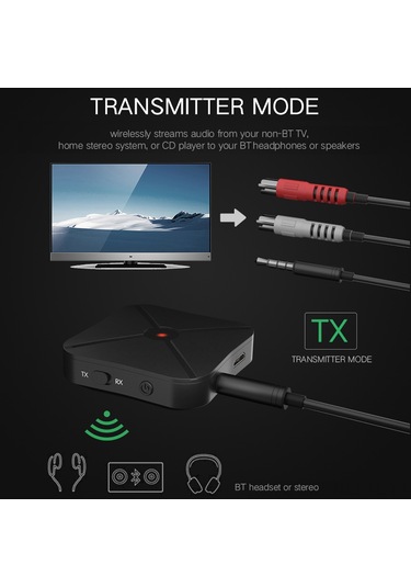 Lemestar Kn319 Kablosuz Bluetooth Alıcı Ve Verici: 3.5mm Bağlantı, Şarj Edilebilir Pil, Taşınabilir Tasarım İle Müzik Keyfi