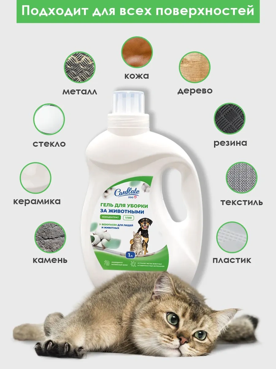 Conflate Klorheksidinli Hayvan Koku Nötralize Edici Temizlik Ürünü 1l 197035672