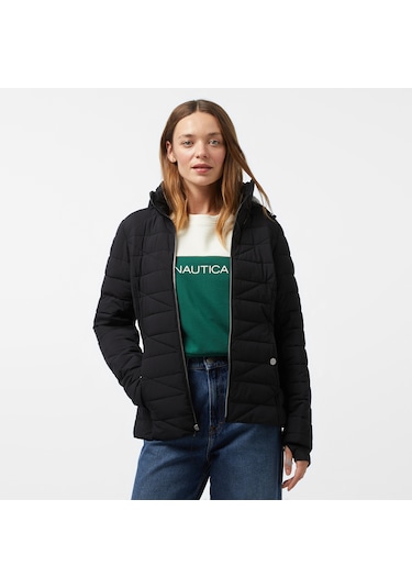 Nautica Kadın Siyah Mont Düz 117000673 Siyah