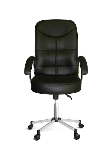 Türksit Manager  Makam Koltuğu Siyah Metalik Gri Boyalı Kol Ve Ayak