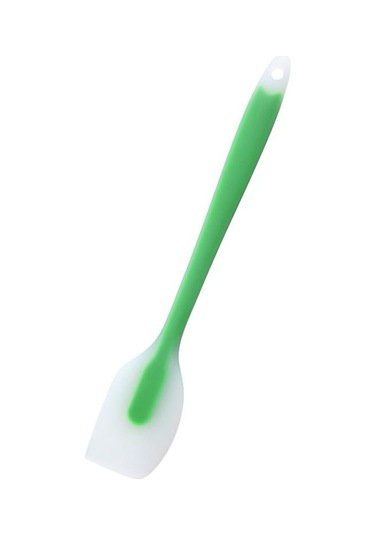 Novahub Isıya Dayanıklı Yapışmaz Silikon Spatula Kaşık Pişirme Mutfak Kek Kazıyıcı Yeşil Yeşil