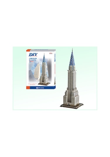 3D Puzzle 3 Boyutlu Maket Amerika Newyork Manhattan Chrysler Buil