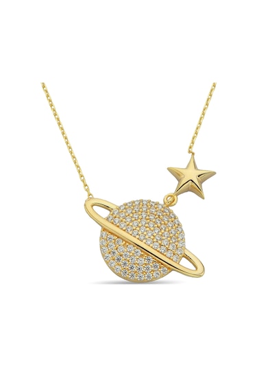 Gezegen Altın Kolye N11.27934