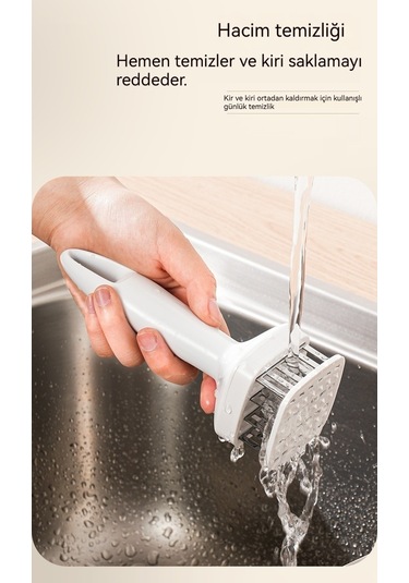 Jzcat 304 Paslanmaz Çelik Mutfak Taşınabilir Et Çekici-siyah