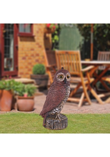 Homyl Sahte Baykuş Korkuluk Heykeli Yard Için Kuşları F
