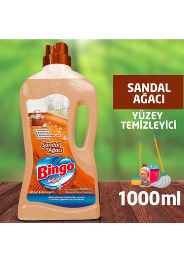Bingo Sandal Ağacı Ahşap Yüzey Temizleyici 1 L