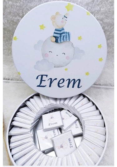 Ayıcıklı Erkek Bebek Çikolatası 50 li