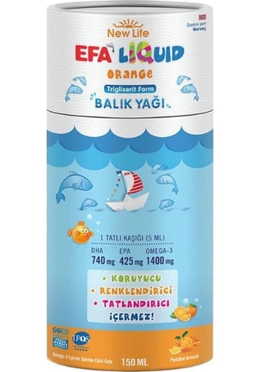 Efa Portakallı Balık Yağı Şurubu 150ml