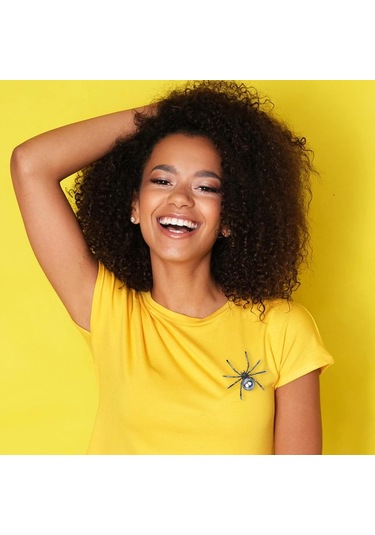 Viktorya Tarzı Sedef Broş Ve Mikro Save Spider Broş Siyah