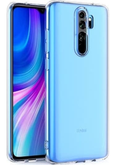 Xiamio Redmi Note 8 Pro Uyumlu Kamera Korumalı 3D Şeffaf Kılıf