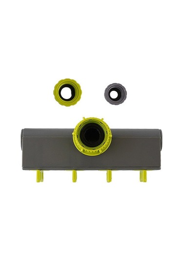 Novahub 4 Yollu Bahçe Hortumu Bölücüler Musluk Yönlendirici, 4 Bağımsız Valf, Sızdırmaz, Kolay Kurulum, Yeşil Ve Gri Renk, 18x12x10cm Diğer