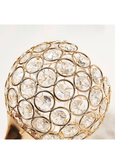 Geeroyoo Metal Kiremitli Kristal Duvar Lambası - E27 Kaynaklı 3 Renkli, Pulsasyon Yok, 110-130v, Zıplayıcı Anahtar, Oturma Odası/yatak Odası Uygun Altın