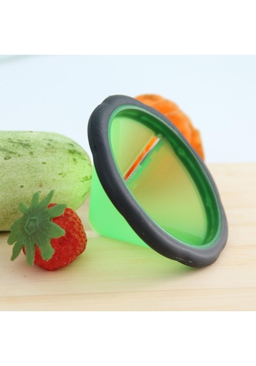 Homyl Havuç Spiral Bigudi, Sebze Dilimleme Süsleme Aracı Yeşil