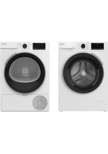 Arçelik 9100 DMX Çamaşır Makinesi - 900 KMX Kurutma Makinesi İkili Çeyiz Set