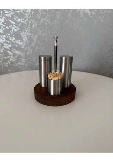 Tuzluk Seti Yuvarlak 304 Kalite Paslanmaz Çelik Çelik