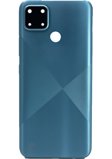 Teknonet Realme C21 Uyumlu Batarya Kapağı - Siyah Siyah