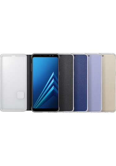 Samsung Uyumlu Galaxy A8+ Plus 2018 Neon Flip Wallet Kapakli Kilif 398670582