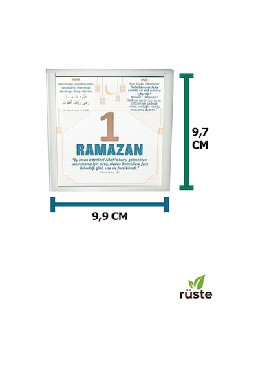 Ramazan Takvimi 30 Günlük Özel Şık Kutu 30 Yaprak