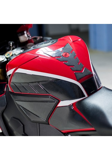 Honda Cbr1000rr 2017-2020 İle Uyumlu Kaydırmaz 6d Karbon 30 Parça Tank Pad Seti Gc73 KARBON