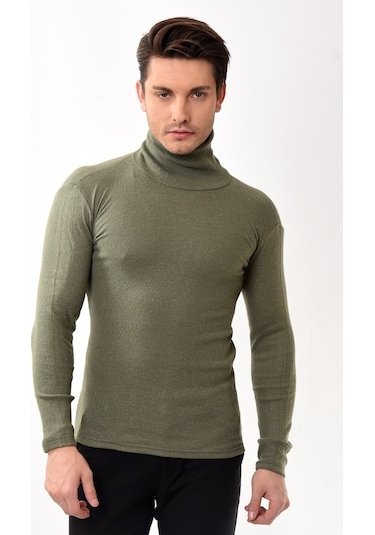 Erkek Balıkçı Yaka Boğazlı Slim Fit Kazak 8 Renk