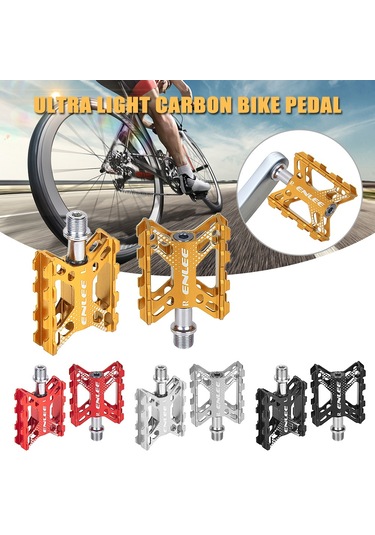Enlee-katlanır Bisiklet Pedallar Alüminyum Alaşım Düz Bisiklet Y16574s